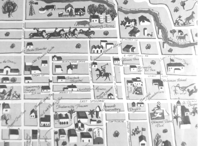 Map of old Tucson
